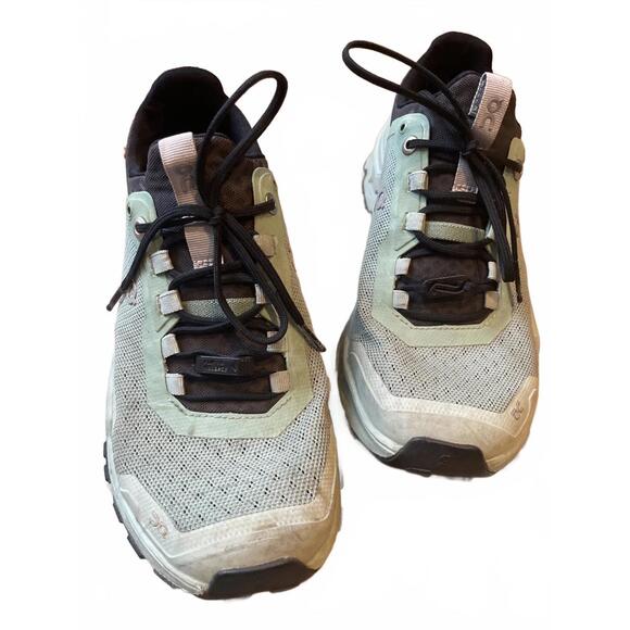 On Running Cloud Waterproof Running Shoes Women's 6.5 Green - Picture 9 of 9